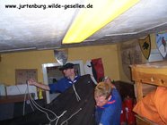 Eine halbe Tonne hing mindestens dran
